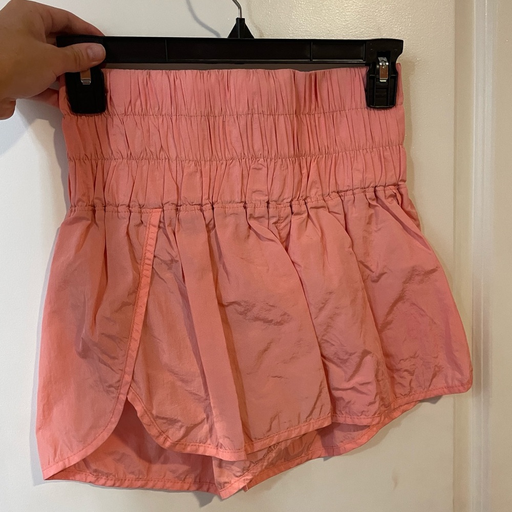 Free people, way home shorts, size small, papaya punch